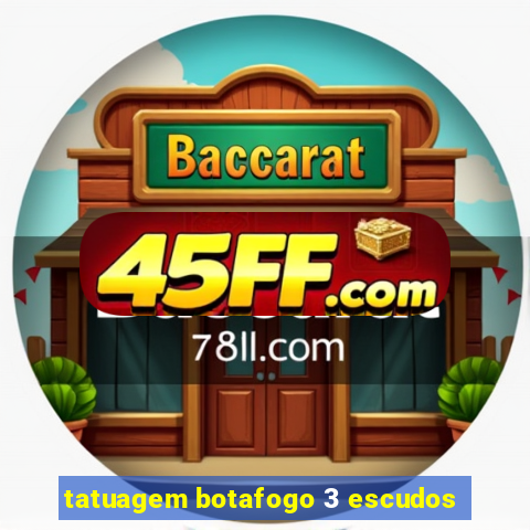 tatuagem botafogo 3 escudos